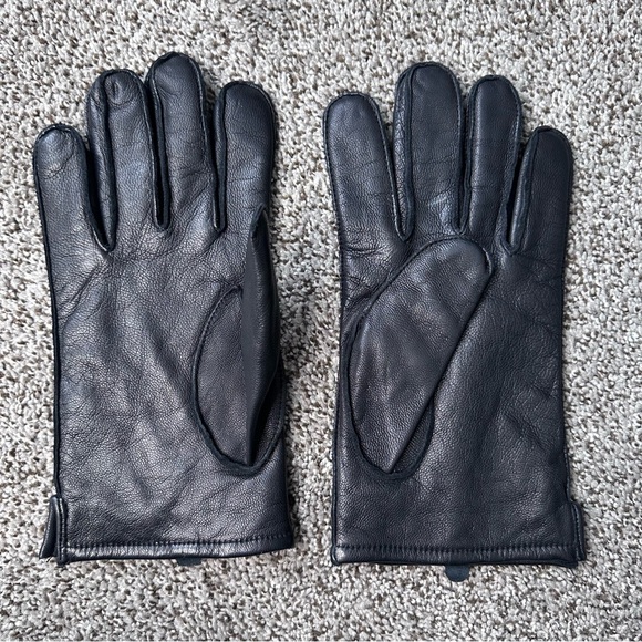 Men’s Soft Genuine Leather Gloves Size Large Cashmere Lined - Picture 7 of 9